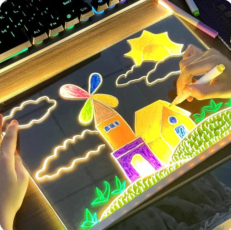 LED Drawing Board in action