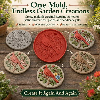 🐦🌻  Garden Art Stepping Stone Mold
