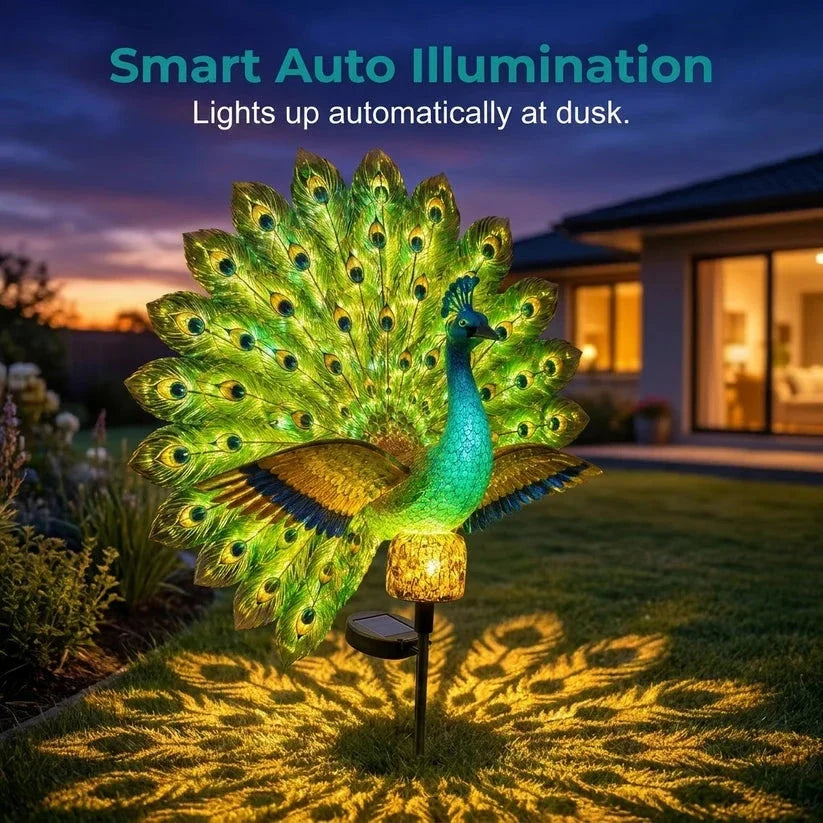 🔥 Limited time-50% OFF Solar Peacock Garden Sculpture Light Transform Your Outdoor Space