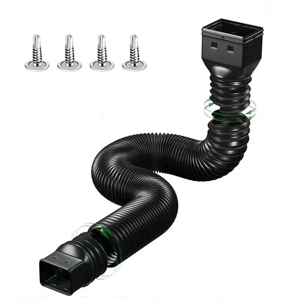 Retractable Rain Gutter Downspout Extender