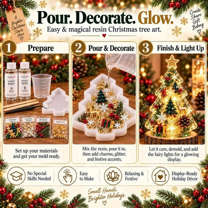 Resin Christmas Tree Craft Kit