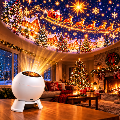 🎅 Turn Any Room Into a Christmas Wonderland – Holiday Projection Night Light