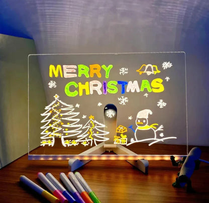 🔥 Last Day Sale Price | 🎄 LED Drawing Board (7-Color Glow)