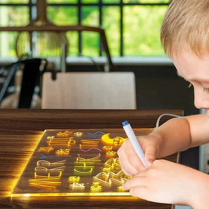🔥 Last Day Sale Price | 🎄 LED Drawing Board (7-Color Glow)