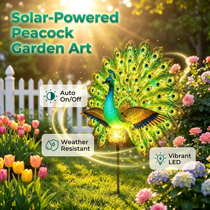 🔥 Limited time-50% OFF Solar Peacock Garden Sculpture Light Transform Your Outdoor Space
