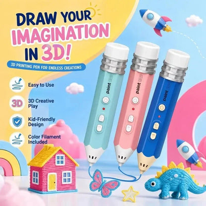 🔥 Last Day Sale Price | 3D Creation Pen — Draw It. Build It. Bring It to Life.