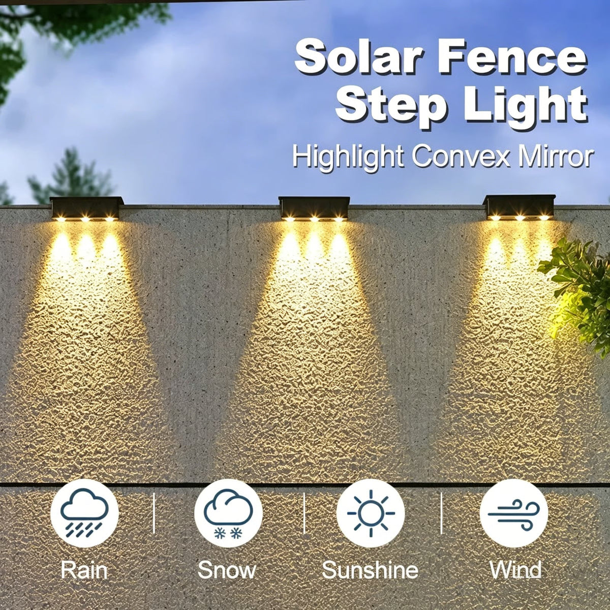 🌞 Solar Outdoor Wall Light