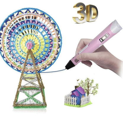 Creative 3D Magic Pen +  12 COLORS REFILLS