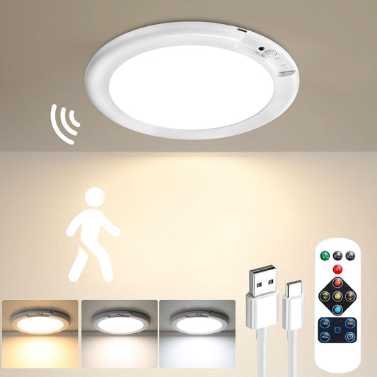 Magnetic Rechargeable Motion Ceiling Light- 1 Pack